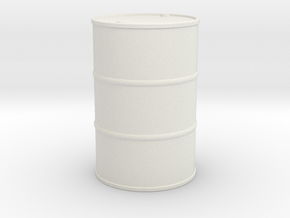 1/48 oil barrel in White Natural Versatile Plastic