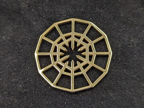 Rejection Emblem CHARM 01 (Sacred Geometry) in Polished Bronze