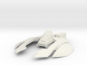 Cylon Interceptor Raider in White Natural Versatile Plastic