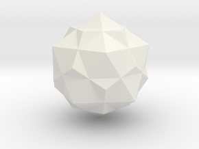 tron bit neutral combined dodecahedron icosohedron in White Natural Versatile Plastic