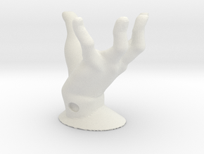 01 Set Part 1- Hand Stand in White Natural Versatile Plastic: Small