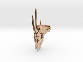 Sauron Ring - Size 12 in 14k Rose Gold Plated Brass