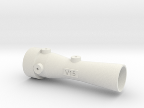 Flow Venturi 15mm in White Natural Versatile Plastic