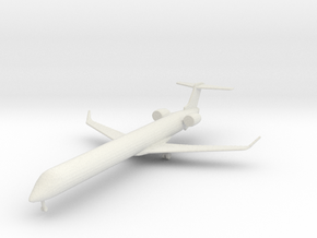 1/400 Bombardier crj-1000 in White Natural Versatile Plastic