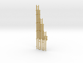 'N Scale' - Ladders For Grain Dryer in Tan Fine Detail Plastic