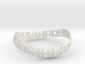 Bracelet Torus in White Natural Versatile Plastic
