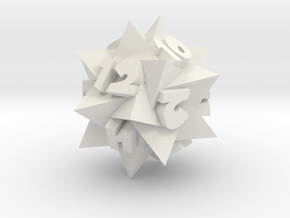 Compound of 5 Tetrahedra as d12 in White Natural Versatile Plastic