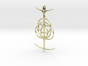 Elden Ring Emblem in 18k Gold Plated Brass