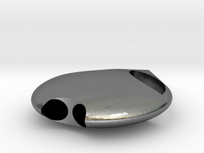 ET_16mm Small in Fine Detail Polished Silver: Small
