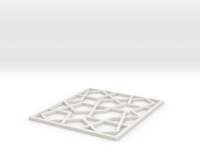 Girih Tile2 in White Natural Versatile Plastic