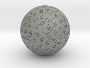 d193 Sphere Dice in Gray PA12