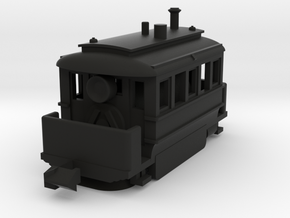 1001-3 Early Baldwin Steam Tram (Type B) 1:148 in Black Natural Versatile Plastic
