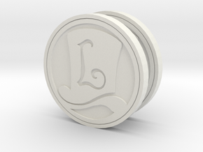Layton Hat Coin in White Natural Versatile Plastic
