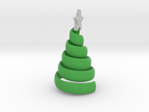 Xmas Swirl Tree smaller in Full Color Sandstone