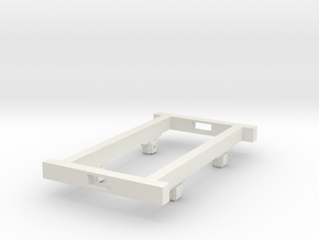 Gn15 wagon chassis wooden  in White Natural Versatile Plastic