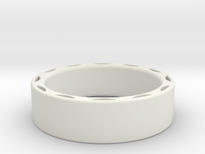 Ring - 15mm interior in White Natural Versatile Plastic