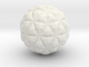 Tetra Sphere in White Natural Versatile Plastic