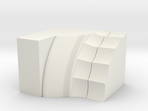 Parthenon Column Capital Slice 1:50 in White Natural Versatile Plastic
