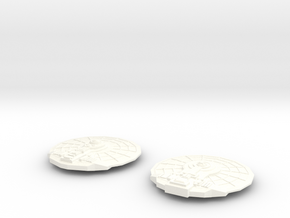 Saucers in White Processed Versatile Plastic