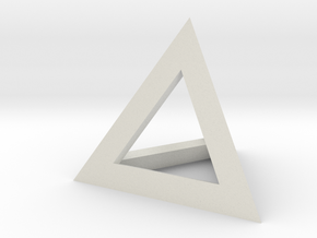 Pyramid Stand in White Natural Versatile Plastic