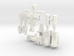 "Dustup" Gunslinger figure - Version 2 in White Processed Versatile Plastic