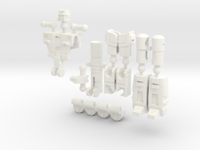 "Truncheon" Gunslinger figure - Version 2 in White Processed Versatile Plastic