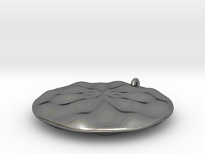 Sine Wave Pendant in Polished Silver