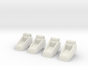Classics seeker footplates- two sets in White Natural Versatile Plastic