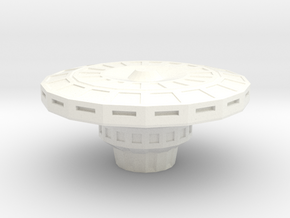 Part for Space Station in White Processed Versatile Plastic