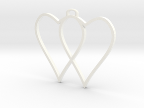 two hearts and top hasp 210911 1751 (fixed) in White Processed Versatile Plastic