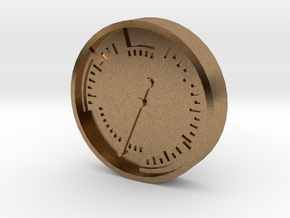 Aviation Button - Airspeed Indicator in Natural Brass