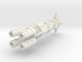 Light Cruiser in White Natural Versatile Plastic