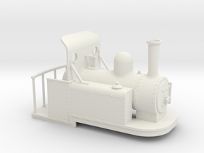 On16.5 Spooner style tank quarry loco weatherboard in White Natural Versatile Plastic