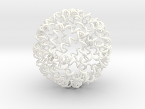 My SPRINGBALL - High Bounce Squishy Ball 90mm in White Processed Versatile Plastic