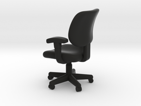 1:48 Office Chair (Not Full Size) in Black Natural Versatile Plastic