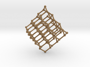 Face Centered Cubic (Diamond) Crystal Structure in Natural Brass