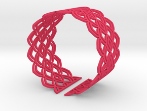 Bracelet Waw Stl in Pink Processed Versatile Plastic