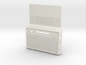1/6 scale 1960's style RCA 8 Transistor Radio  in White Natural Versatile Plastic