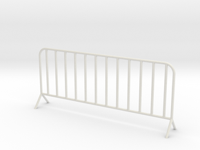 1:24 Scale- Fence panel in White Natural Versatile Plastic
