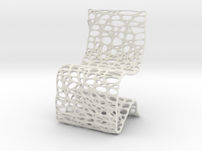 Cell Chair in White Natural Versatile Plastic