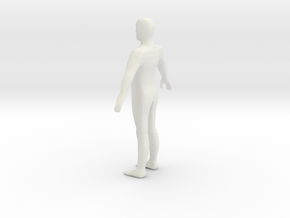 A Pose Humanoid in White Natural Versatile Plastic