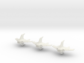Shadow Rift Mechanized Empire Bomber Wing in White Natural Versatile Plastic
