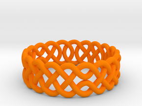 Celtic Ring - 16mm ⌀ in Orange Processed Versatile Plastic