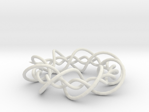 Circular Helix in White Natural Versatile Plastic