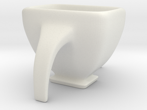 Espresso Quadrilup in White Natural Versatile Plastic