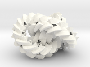 Triple gear in White Processed Versatile Plastic