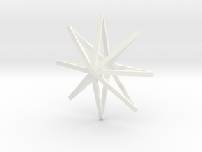 star2 ornament by Jorge Avila in White Processed Versatile Plastic