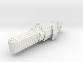Assault cruiser small in White Natural Versatile Plastic