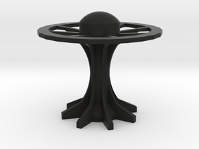 disk arcology or space station4 in Black Natural Versatile Plastic