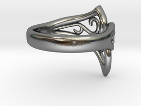 Kaya's Ring Variation in Polished Silver